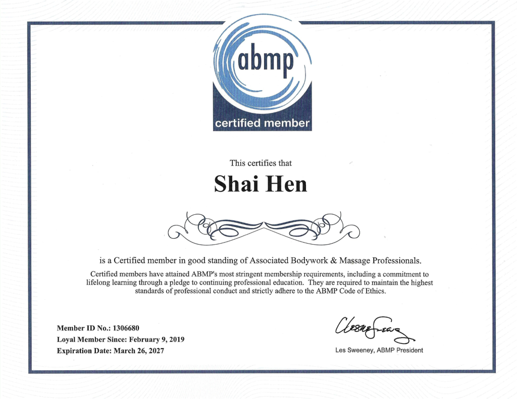 ABMP Certified member certification